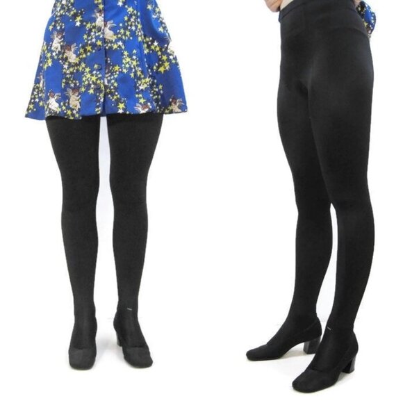 Vintage 60s Boots Pan-T-Boots Gogo Legging Black Spandex Legging - Picture 2 of 7